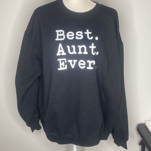 Adult Large Women’s Black Gildan Best Aunt Ever - Picture 2 of 4